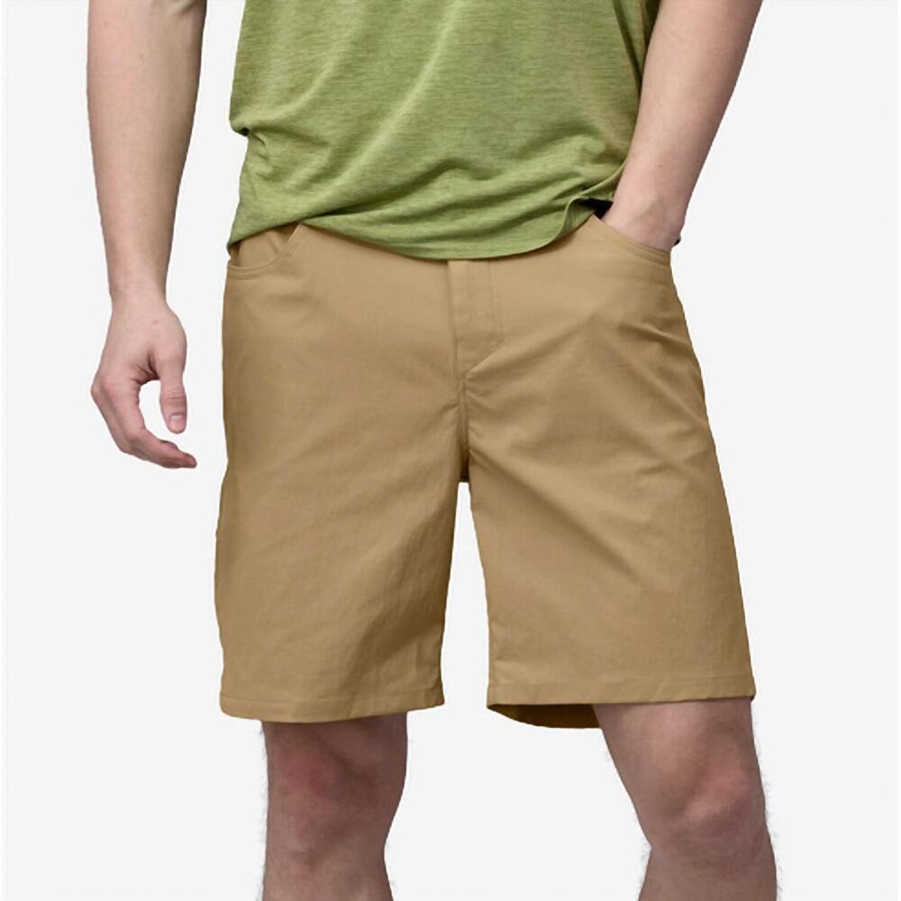 NEW PATAGONIA quandary hiking shorts - 8" in classic tan